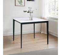 Miami Dining Table - 2 Seater - 80cm - Square - White Ceramic