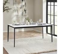 Miami Dining Table - 4 Seater - 120cm - White Ceramic