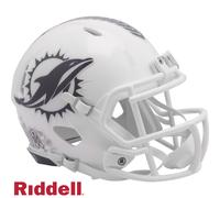 Miami Dolphins Helmet Riddell Replica Mini Speed Style Salute To Service 2024