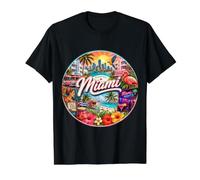 Miami Florida FL USA, Tropical Beaches, A1A, Stone Crabs Value Graphic T-Shirt, Men, Black, L