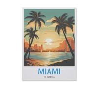 Miami Florida,Jigsaw Puzzles 1000 Pieces for Adults, Classic Puzzle Kids Puzzle Challenging And Difficult Puzzles for Adults And Teens(38x26cm)-E76