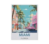 Miami Florida，Jigsaw Puzzles 1000 Pieces for Adults, Classic Puzzle Kids Puzzle Challenging and Difficult Puzzles for Adults and Teens（50x70cm）-EX54