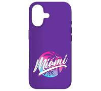 MIAMI FLORIDA - Pink Purple Blue Sunset - Palm Tree & Birds Case for iPhone 17