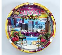Miami Florida Scene Ceramic Ashtray 5"