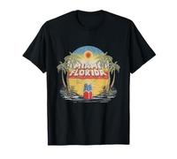 Miami Florida Sunshine Surf Life Summer Vibes Retro T-Shirt