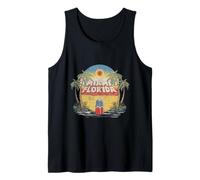 Miami Florida Sunshine Surf Life Summer Vibes Retro Tank Top