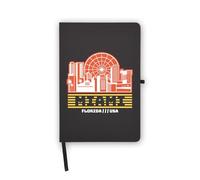 Miami Florida Travel USA Notebook, Blank Pages, Faux Leather Cover, Planner, Journal, Workbook