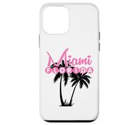 Miami Florida United States Retro Palm Trees Case for iPhone 12 mini