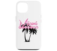 Miami Florida United States Retro Palm Trees Case for iPhone 13