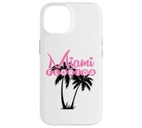 Miami Florida United States Retro Palm Trees Case for iPhone 14