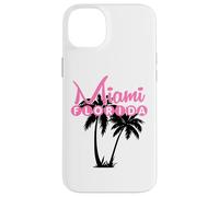 Miami Florida United States Retro Palm Trees Case for iPhone 14 Plus