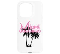 Miami Florida United States Retro Palm Trees Case for iPhone 15 Pro