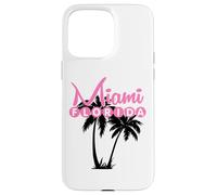 Miami Florida United States Retro Palm Trees Case for iPhone 15 Pro Max