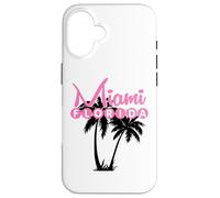 Miami Florida United States Retro Palm Trees Case for iPhone 16
