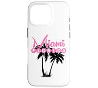 Miami Florida United States Retro Palm Trees Case for iPhone 16 Pro