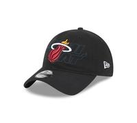 Miami Heat Cap Adjustable Mens Draft 9Twenty Black New Era