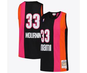 Miami Heat NBA Alonzo Mourning Hardwood Classics Road Jersey By Mitchell & Ness