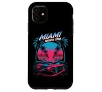 Miami Nights 1986 Retro Synthwave Sunset Case for iPhone 11