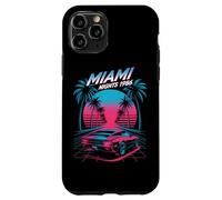 Miami Nights 1986 Retro Synthwave Sunset Case for iPhone 11 Pro