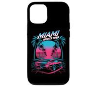 Miami Nights 1986 Retro Synthwave Sunset Case for iPhone 12/12 Pro
