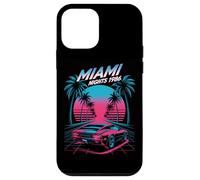 Miami Nights 1986 Retro Synthwave Sunset Case for iPhone 12 mini