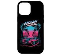 Miami Nights 1986 Retro Synthwave Sunset Case for iPhone 12 Pro Max