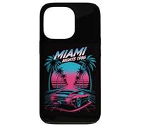 Miami Nights 1986 Retro Synthwave Sunset Case for iPhone 13 Pro