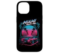 Miami Nights 1986 Retro Synthwave Sunset Case for iPhone 14