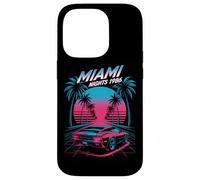 Miami Nights 1986 Retro Synthwave Sunset Case for iPhone 14 Pro