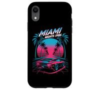 Miami Nights 1986 Retro Synthwave Sunset Case for iPhone XR