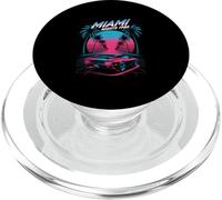 Miami Nights 1986 Retro Synthwave Sunset PopSockets PopGrip for MagSafe