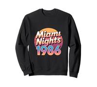 Miami Nights 1986 Retro Synthwave Sunset Vibes Sweatshirt