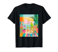 Miami Parrot City Sunset Tropical Aesthetic T-Shirt