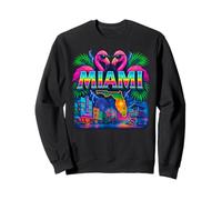 Miami Retro Airbrush City Art Sweatshirt