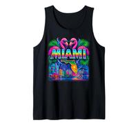 Miami Retro Airbrush City Art Tank Top