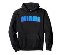 Miami Sunset Logo I Love Miami Beach Souvenir Florida Pullover Hoodie