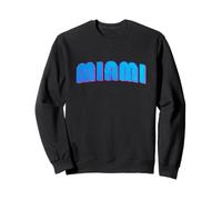 Miami Sunset Logo I Love Miami Beach Souvenir Florida Sweatshirt