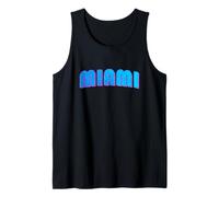 Miami Sunset Logo I Love Miami Beach Souvenir Florida Tank Top