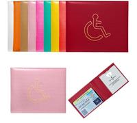 Miami Tex Soft PU Leather Disabled Blue Badge Holder Wallet for Car - Disabled Badge Holder for Car, Disability Holder Wallet (Baby Pink)