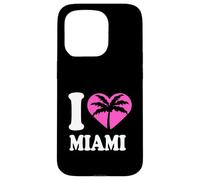 Miami USA Trees Beach Palm America Sun Florida Fun Vacation Case for iPhone 15 Pro