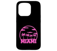Miami USA Trees Beach Palm America Sun Florida Fun Vacation Case for iPhone 15 Pro