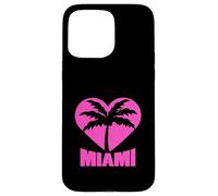 Miami USA Trees Beach Palm America Sun Florida Fun Vacation Case for iPhone 15 Pro Max