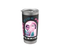 Miami Vice Airbrush Flamingo Front & Back Stainless Steel Insulated Tumbler