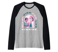 Miami Vice Airbrush Florida Raglan Baseball Tee