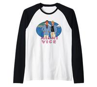 Miami Vice Coastal Retro Duo Raglan Baseball Tee