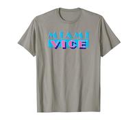 Miami Vice Logo Comfortable T-Shirt - Official Tee. T-Shirt, Men, Slate Grey, 3X-Large