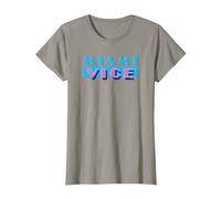 Miami Vice Logo Comfortable T-Shirt - Official Tee. T-Shirt, Women, Slate Grey, 3X-Large