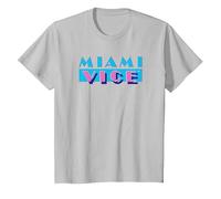 Miami Vice Logo Comfortable T-Shirt - Official Tee. T-Shirt, Youth, Silver Grey, 3T