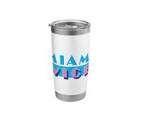 Miami Vice Logo Drinkware Stainless Steel Insulated Tumbler
