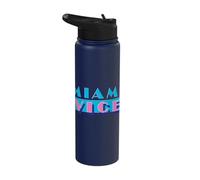 Miami Vice Logo Drinkware Stainless Steel Insulated Water Bottle